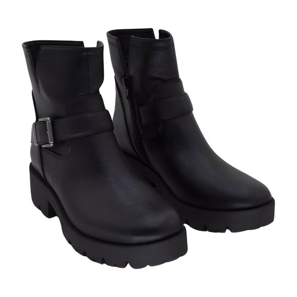 Black Women's Ankle Boots - Picture 1 of 8